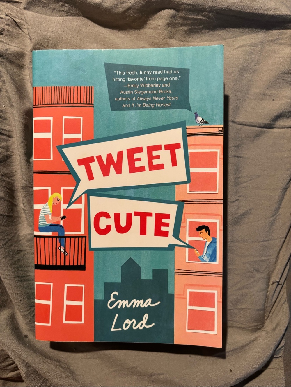 Tweet Cute by Emma Lord - Teal & Coral Paperback